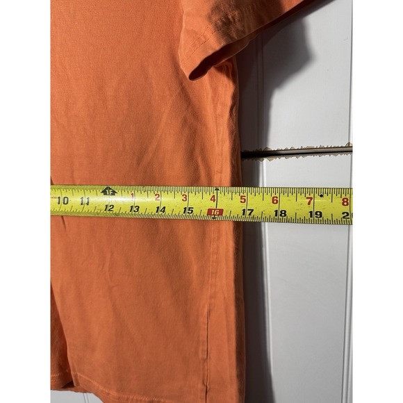 Polo Ralph Lauren Boys L 14-16 T-Shirt Orange Short Sleeve Cotton Pony Logo - Picture 6 of 7